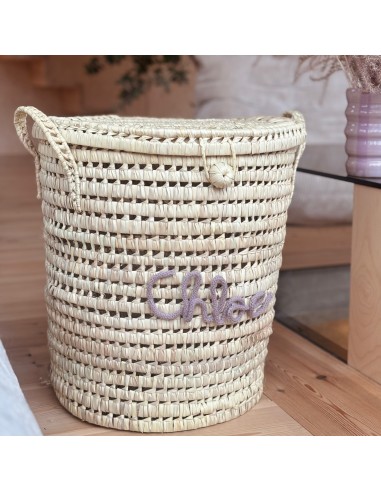 PANIER À LINGE PERSONNALISÉ - LILAS l'achat 